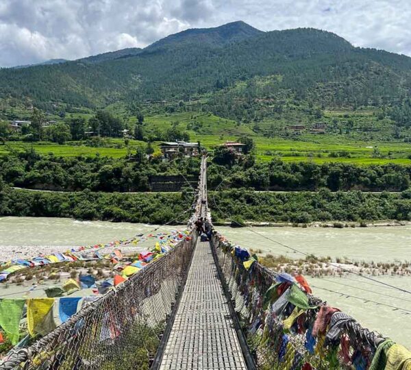 Longest Suspension Bridge. Punakha Suspension Bridge
