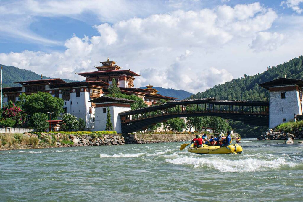 punakha dzong and rafting