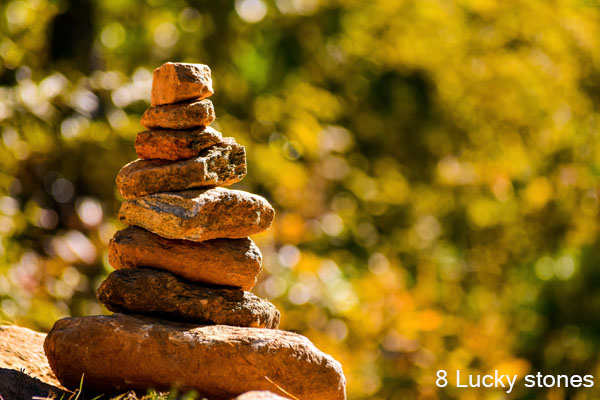 Piled stones