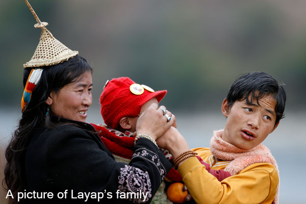 Family photo of Gasa people