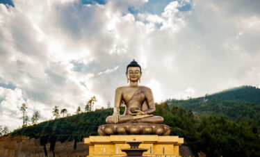 12 days Bhutan Tour itinerary covers the Bhudha Statue in Thimphu