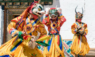Talo Tshechu Festival detail itinerary held in spring at Punakha