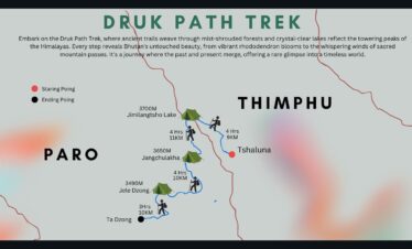 Druk Path Trek II starting from Tshaluna and ending in Paro
