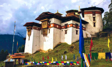 Gasa Tshechu is celebrated in Gasa Dzong at couryard.