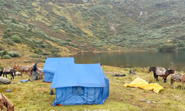 Druk Path Trek Camp site at Jigmelangtsho Campsite
