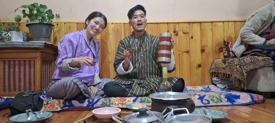 Koki and his wife during 6 days Bhutan Tour