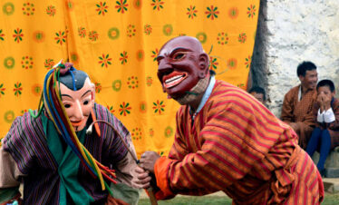 Atsara during Kurjey Festival in Bumthang