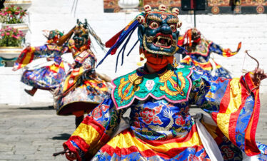 Gangtey Festival Tour where mask dance is performed