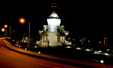 Paro Festival tour. Visit memorial Chorten in Thimphu