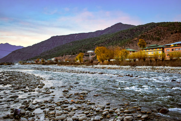 Pa chhu (river) in Paro