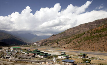 Paro Airport View during 12 days Bhutan Holiday