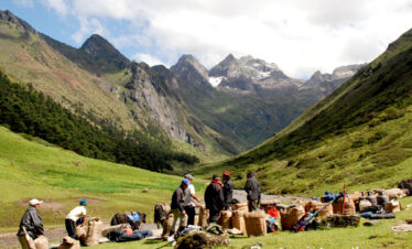Resting point during the Laya Gasa Trek