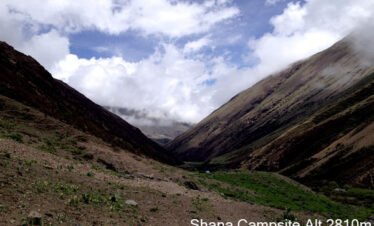Day 2 halt at Shana Campsite during Jomolhari Trek in Bhutan