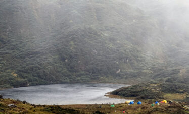 Simkotra Lake during the 3rd day of Trek.