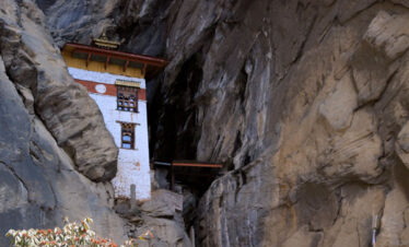 Temple in between the cliff