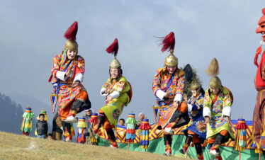 Unique mask dance during Druk Wangyal Festival