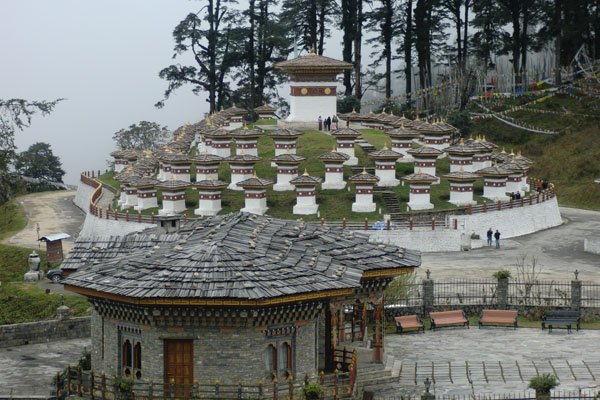 Dochula Pass during february month