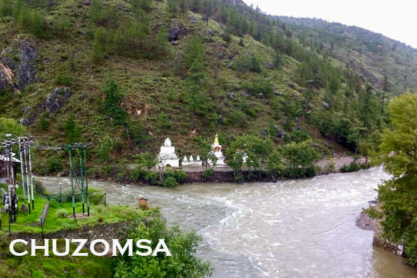 Chuzomsa between Paro and Thimphu