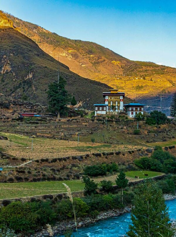 Tamchog Monastery in Paro. Cultural Tour in Bhutan