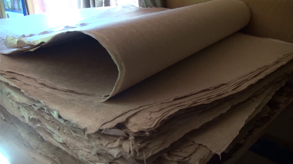 End result of traditional bhutanese paper
