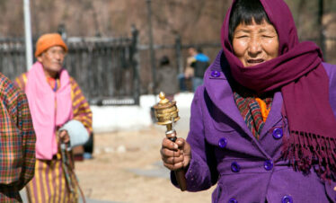Visitors will meet with many Bhutanese grandmother especially around chorten and monastery .
