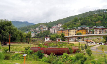 Bhutan fishing trip, take a relaxing break at Changyul Park, a peaceful riverside spot perfect for nature walks and scenic views of the surrounding valleys.