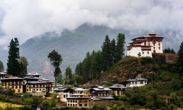 Drugyal Dzong view duirng 8 days Bhutan travel from India