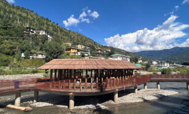Floating bridge and cafe
