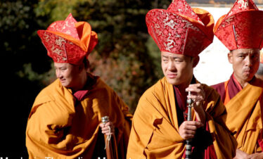 Monks in Tharpaling Monastery