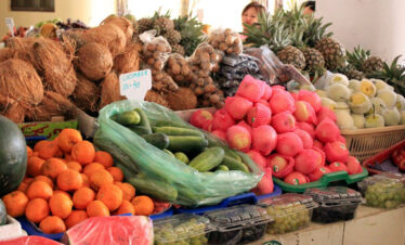 Fruits in display during Bhutan Holiday.