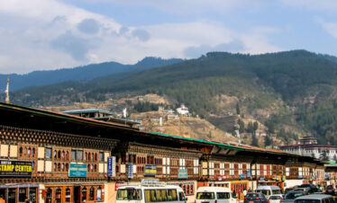 arrival at Paro Town duirng 8 days Bhutan tour from India