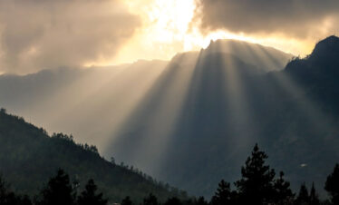 Sunset in Bhutan