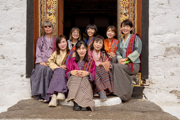 Bhutan Trip from China. Chinese national enjoying trip in Bhutan