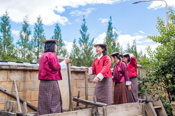 National Dress for Bhutanese women(Kira)