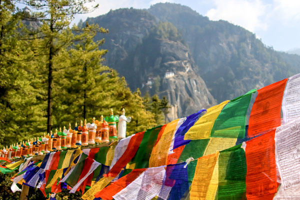 Colourful prayer flags