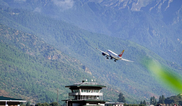 Drukair, a connecting flight to Bhutan from the Asian Hubs. check flights when Travel to Bhutan from France