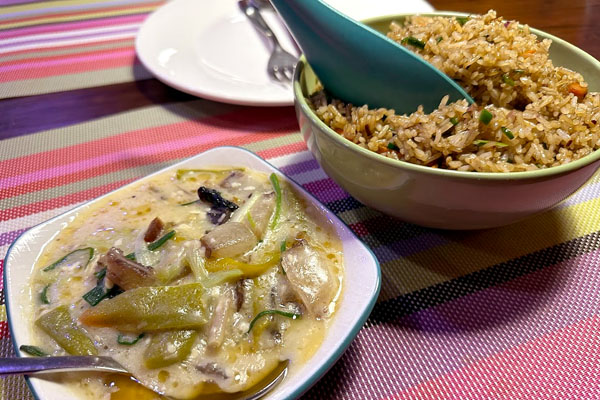 Fried Rice and Sikam Datshi