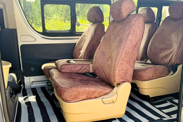Interior looks of HiAce Bus