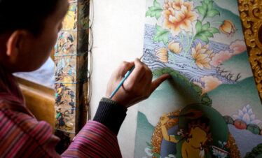 Live Thankga Painting