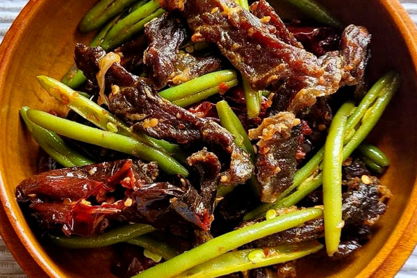 Dry Beef and Beans paa