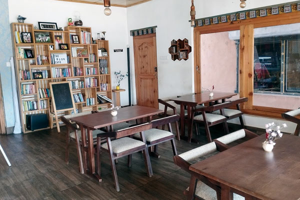 Interior view of the cafe