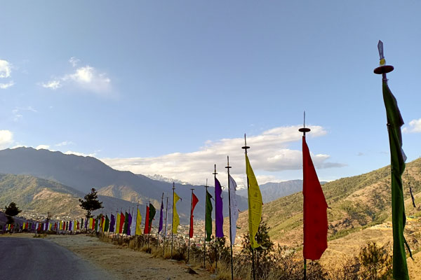 On the way to Buddha Point/Kuensel Phodrang Park