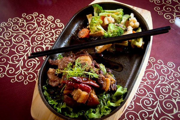 Pork Chilli and mixed vegetables