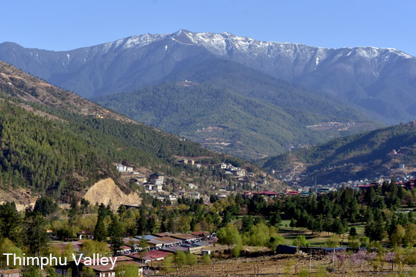 Thimphu valley during Bhutan Tours