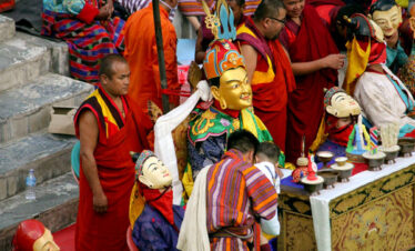 8 Manifestation mask dance of Guru Rinpoche during pemagatshel festival tour