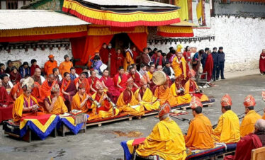 Ritual Ceremony before the Tshechu is held