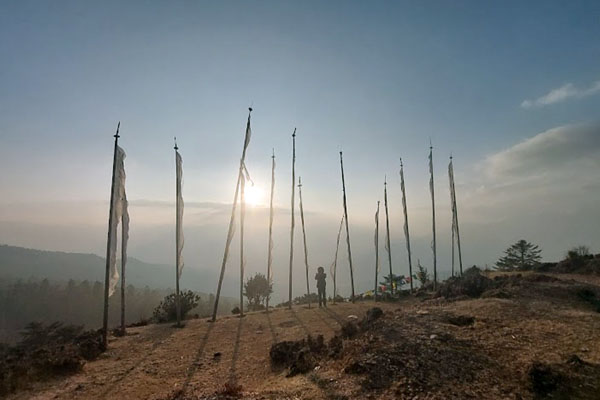 Sun Set view from Jele Dzong