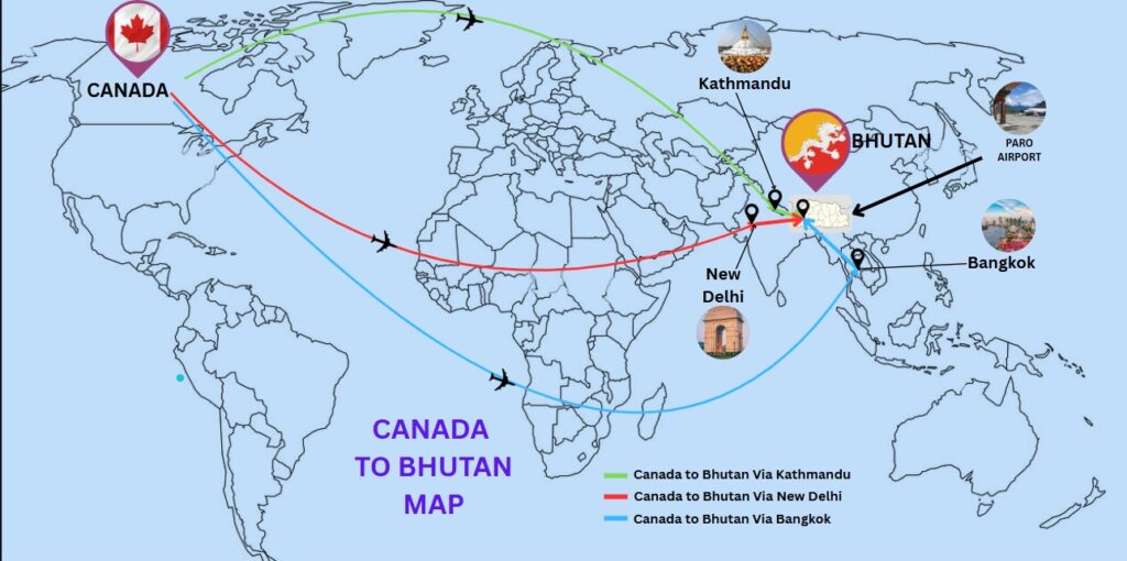 Bhutan on MAP. Bhutan lies between China in the north and India in South